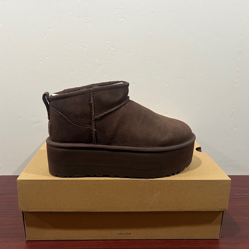 Ugg, Classic Ultra Mini Platform, 1135092, Burnt Cedar